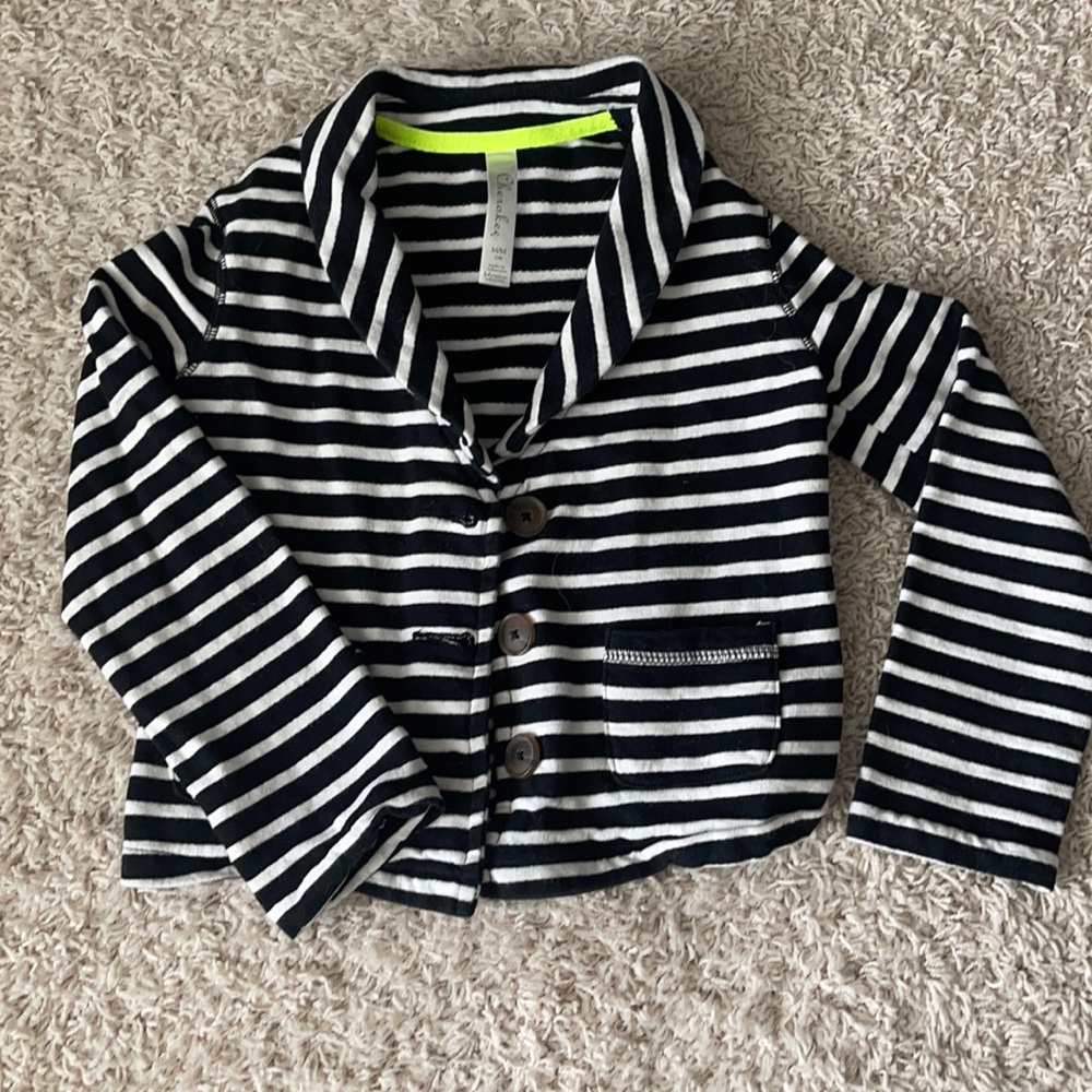 White and black long sleeve